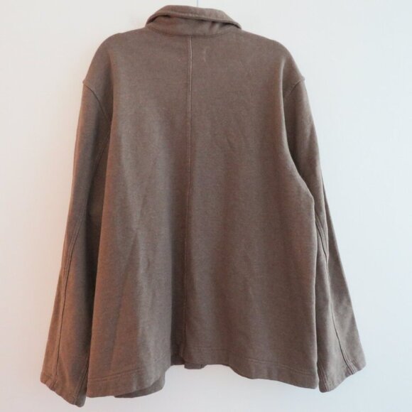 EVERLANE The French Terry Chore Jacket in Overcast Brown - Men's Size XXL - Picture 9 of 15